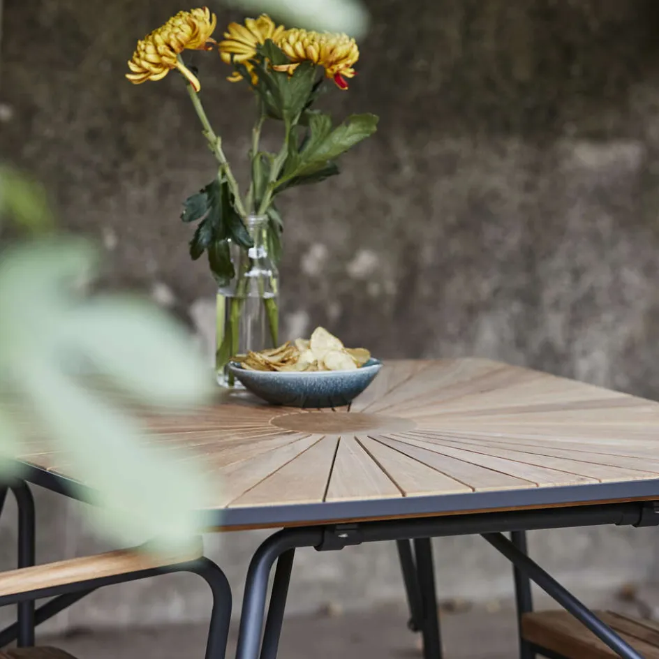 Best Mandalay Marguerit Havemøbelsæt m. 2 Stole , Teak/Antracit