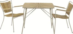Online Mandalay Marguerit Havemøbelsæt m. 2 Stole , Teak/Taupe