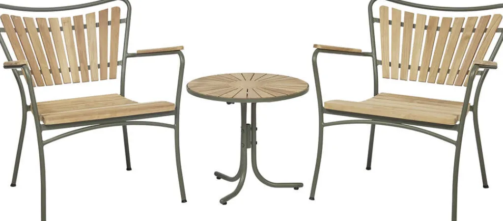 Mandalay Havemøbler|Uderum > Marguerit Loungesæt m. 2 Stole Ø50 cm,