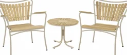 Outlet Mandalay Marguerit Loungebord ?50 cm, Teak/Taupe