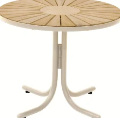 Outlet Mandalay Marguerit Loungebord ?50 cm, Teak/Taupe