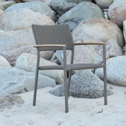 Discount Mandalay Siena Havestol m. Teak Armlæn, Antracit