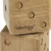 Mandalay Uderum > Sussex Terninger 2 stk. 8 cm, Teak