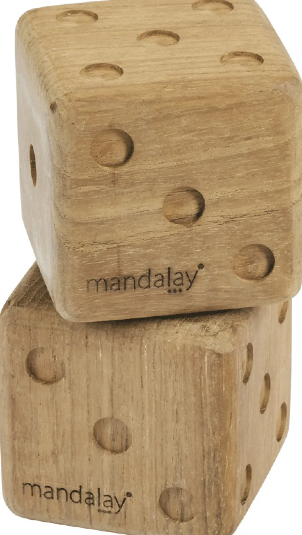 Mandalay Uderum > Sussex Terninger 2 stk. 8 cm, Teak