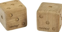 Mandalay Uderum > Sussex Terninger 2 stk. 8 cm, Teak
