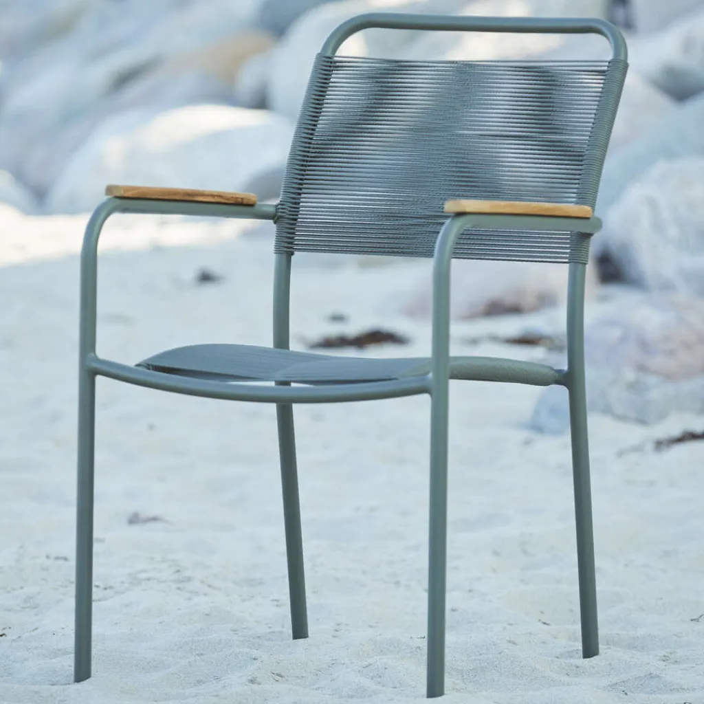 Clearance Verona Havestol m. Teak Armlæn H86,5 cm, Havemøbler|Uderum