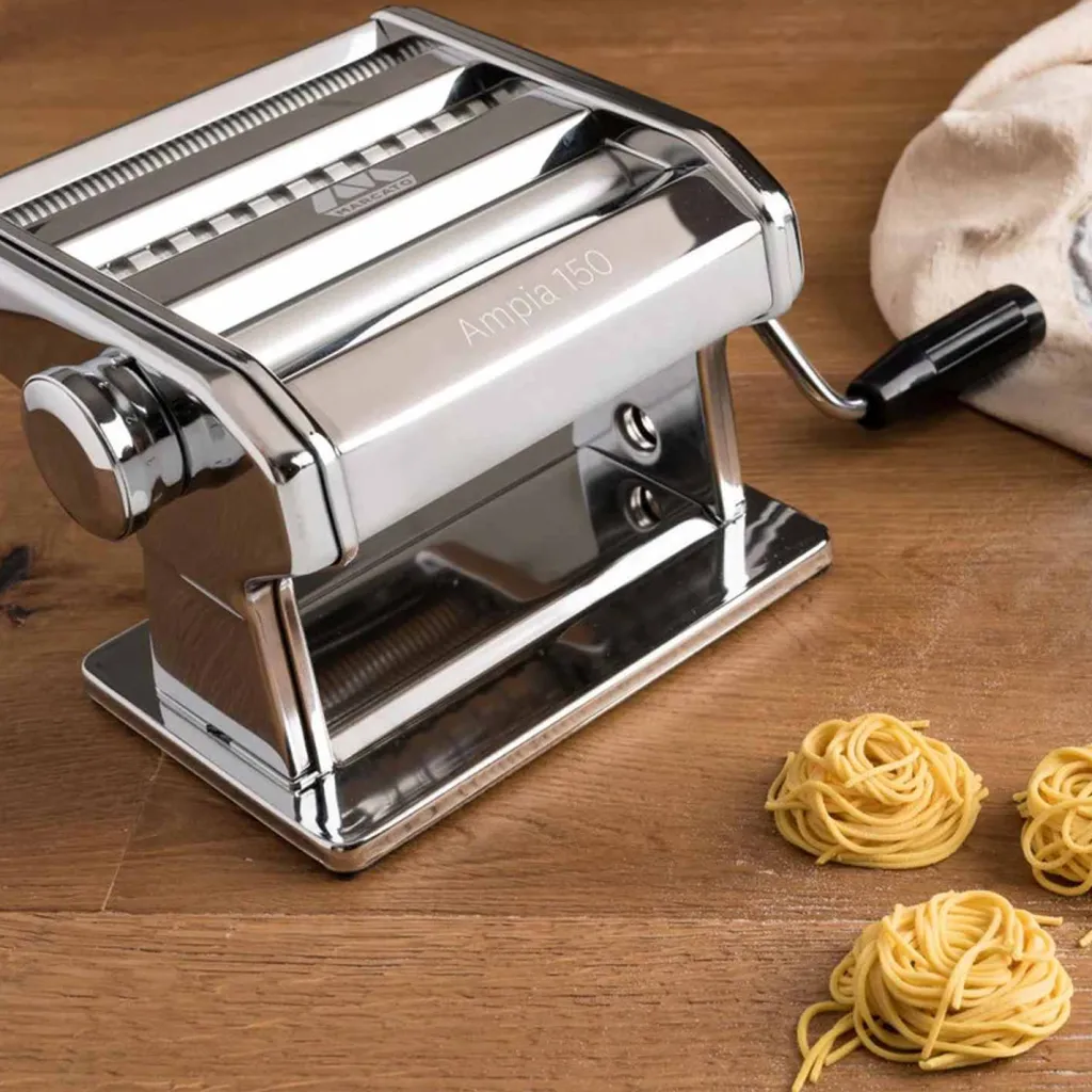 Marcato Bagning Og Dessertmaskiner > Ampia 150 Premium Pastamaskine, Krom