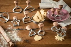 Online Raviolistempel Stjerne Ø6,5 cm, Metal/Lys Træ Pizza Og Pasta