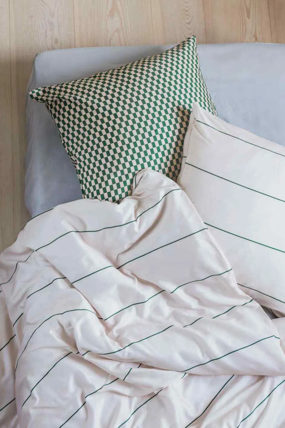 Online Mette Ditmer Align Sengetøj , Pine Green/Sand