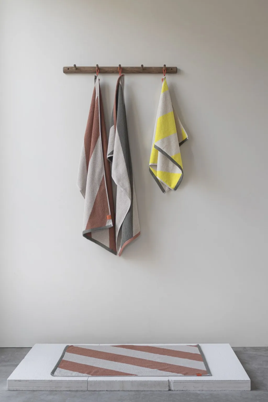 New Diagonal Håndklæde 2 stk 40x55 cm, Håndklæder Og Vaskeklude|Badeværelse