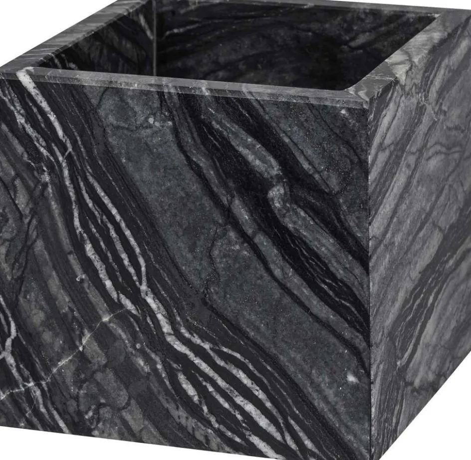 Clearance Mette Ditmer Marble Cube 8,5 cm, Sort/Grå