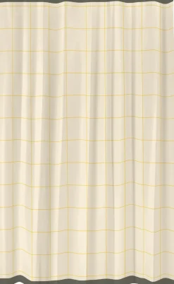 Clearance Mesh Badeforhæng 150x200 cm, Gul Badeværelse