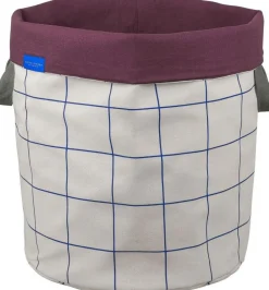 Outlet Mette Ditmer Mesh Vasketøjskurv H50 cm, Cobalt/Sand