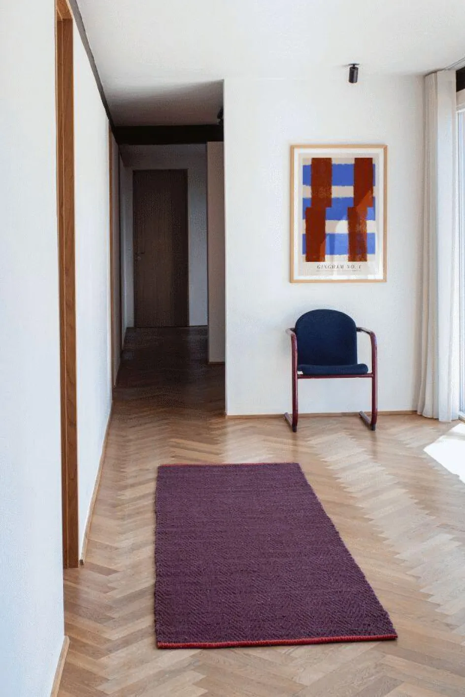 Online Mette Ditmer Notes Løber 80x245 cm, Vinrød