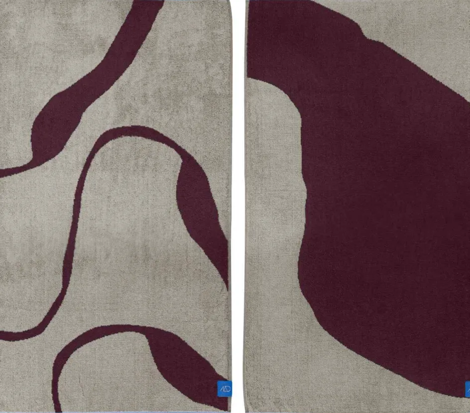 Online Mette Ditmer Nova Arte Håndklæde , Wine/Sand