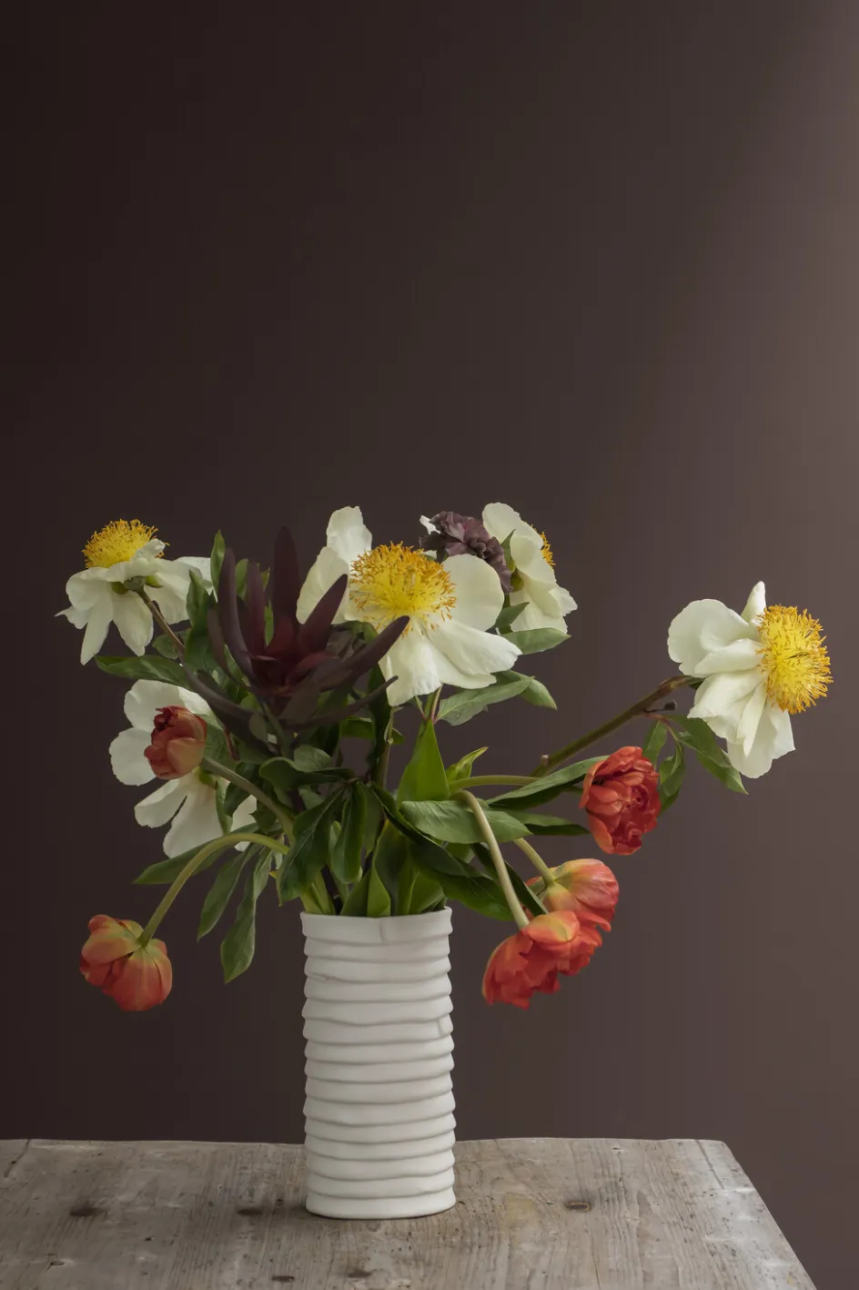 Clearance Mette Ditmer Ribbon Vase H, Hvid