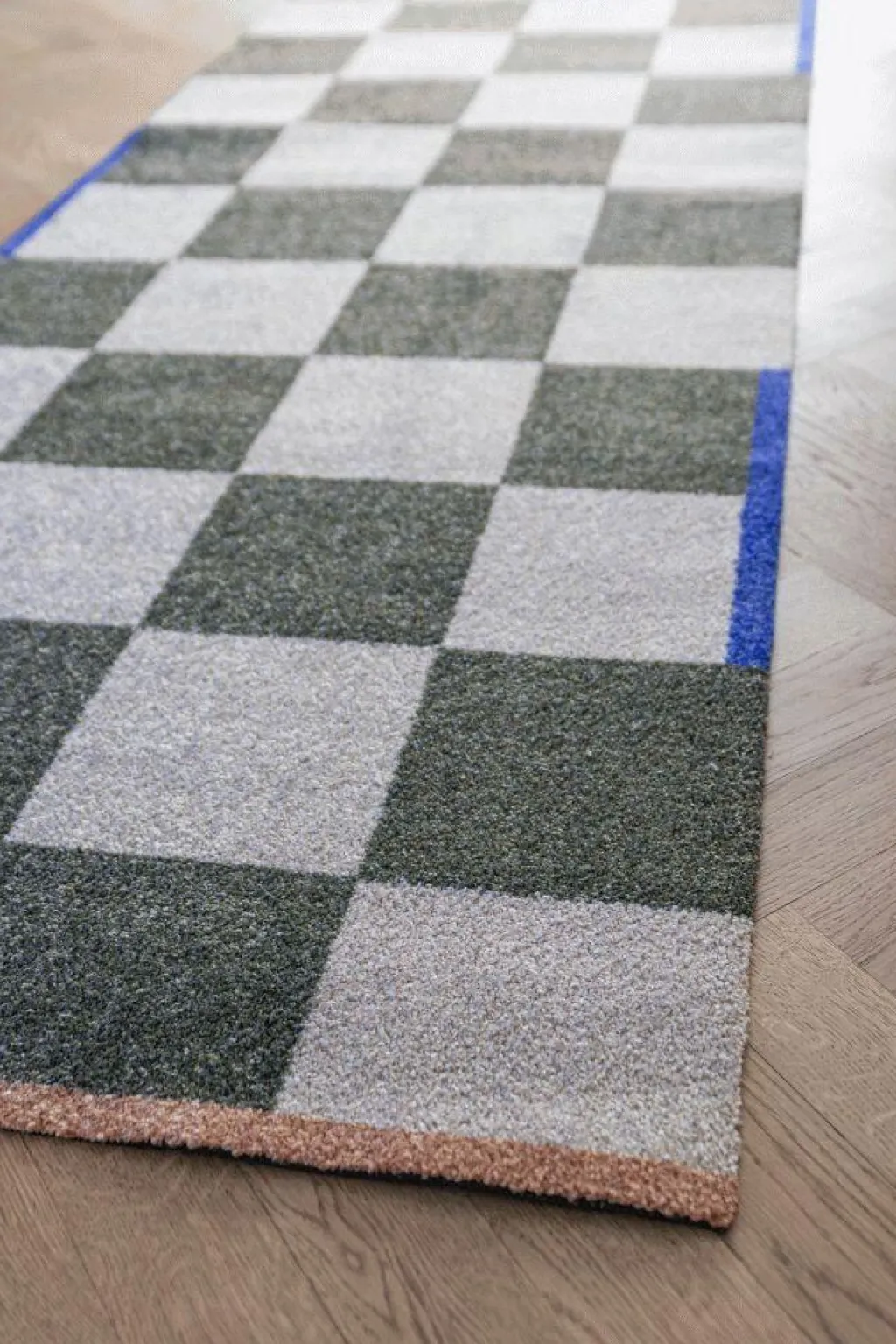 Discount Square Løber 77x242 cm, Mørk Oliven Entre|Tæpper Og Måtter