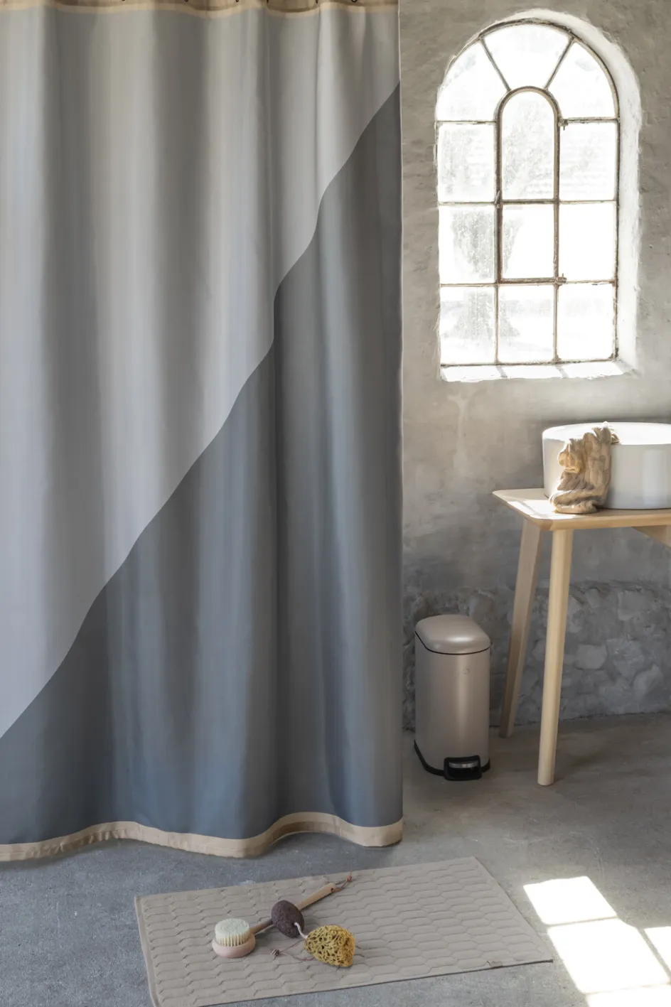 Discount Mette Ditmer Duet Badeforhæng 150x200 cm, Light Grey