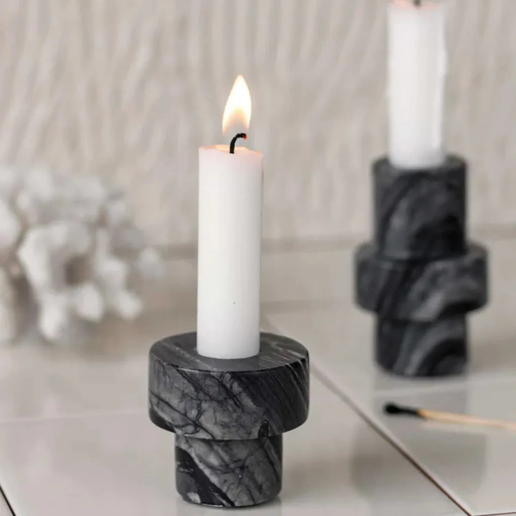 Mette Ditmer Lysestager > Marble Lysestage H,
