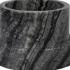 Hot Mette Ditmer Marble Lysestage H6,5 cm, Sort/Grå