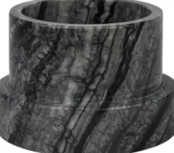 Hot Mette Ditmer Marble Lysestage H6,5 cm, Sort/Grå