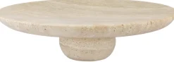 Outlet Travertine Opsats ?32 cm, Linen Pynteskåle Og Fade