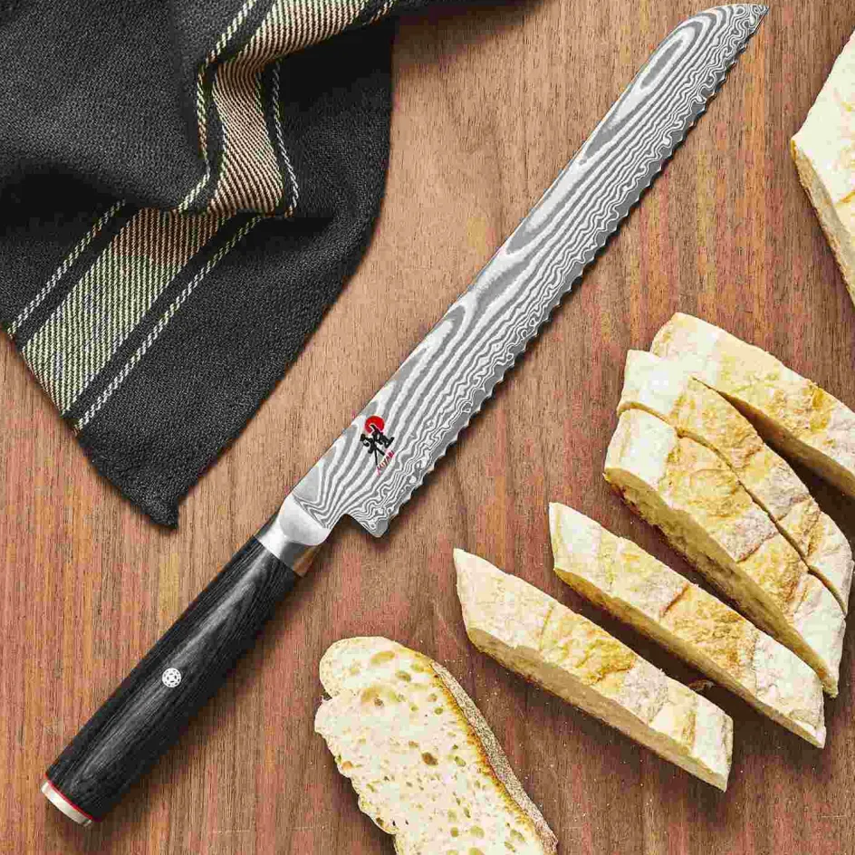 Clearance MIYABI 5000 FC-D Brødkniv 24 cm, Pakkatræ