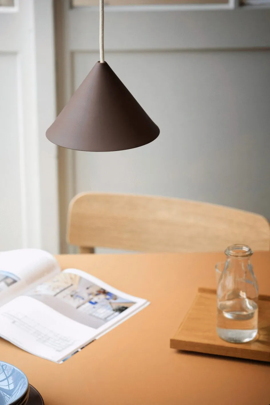 Discount MOEBE Cone Pendel ?19 cm, Hvid