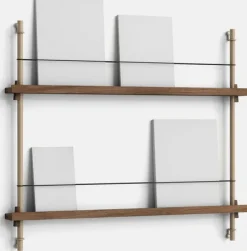 Sale MOEBE Magasinreol S/85x73 cm, Warm Grey/Røget Eg