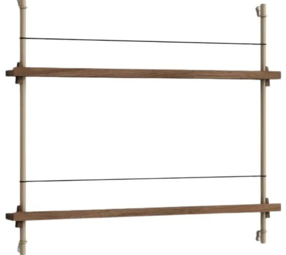 Sale MOEBE Magasinreol S/85x73 cm, Warm Grey/Røget Eg