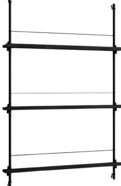 Clearance MOEBE Magasinreol 123x85 cm, Sort