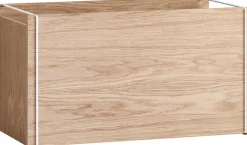 Clearance MOEBE Opbevaringsboks 60x31 cm, Eg/Hvid