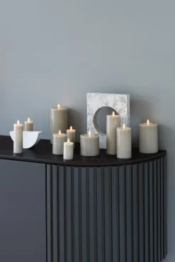 New Moods & More Bloklys m. Smelteeffekt LED , Kit Grey