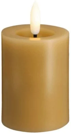 New Bloklys m. Smelteeffekt LED , Stearinlys|Led Stearinlys