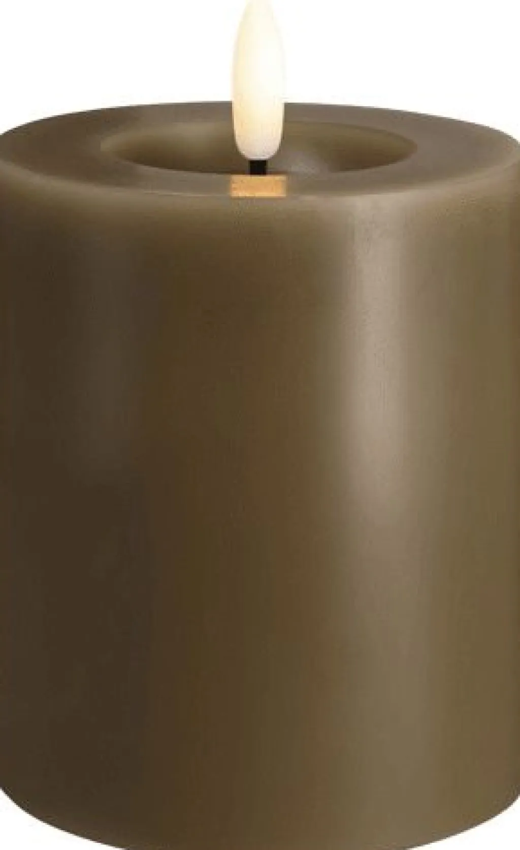 New Bloklys m. Smelteeffekt LED , Stearinlys|Led Stearinlys