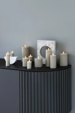 Discount Bloklys m. Smelteeffekt LED , Stearinlys|Led Stearinlys