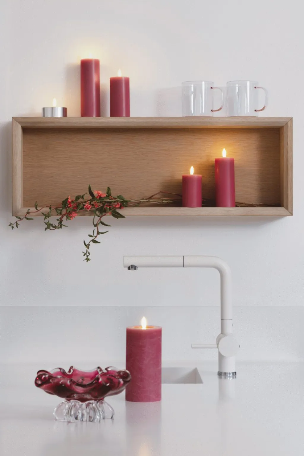 Hot Fyrfadslys m. Smelteeffekt LED Ø6,3xH2,5 cm, Stearinlys|Led Stearinlys