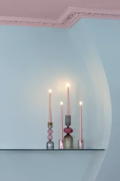 Hot Kronelys LED 2 stk. ?2,3xH30 cm, Light Rose Stearinlys|Led Stearinlys