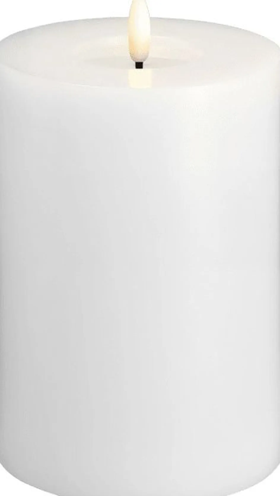 Moods & More Bloklys m. Smelteeffekt LED , Classic White