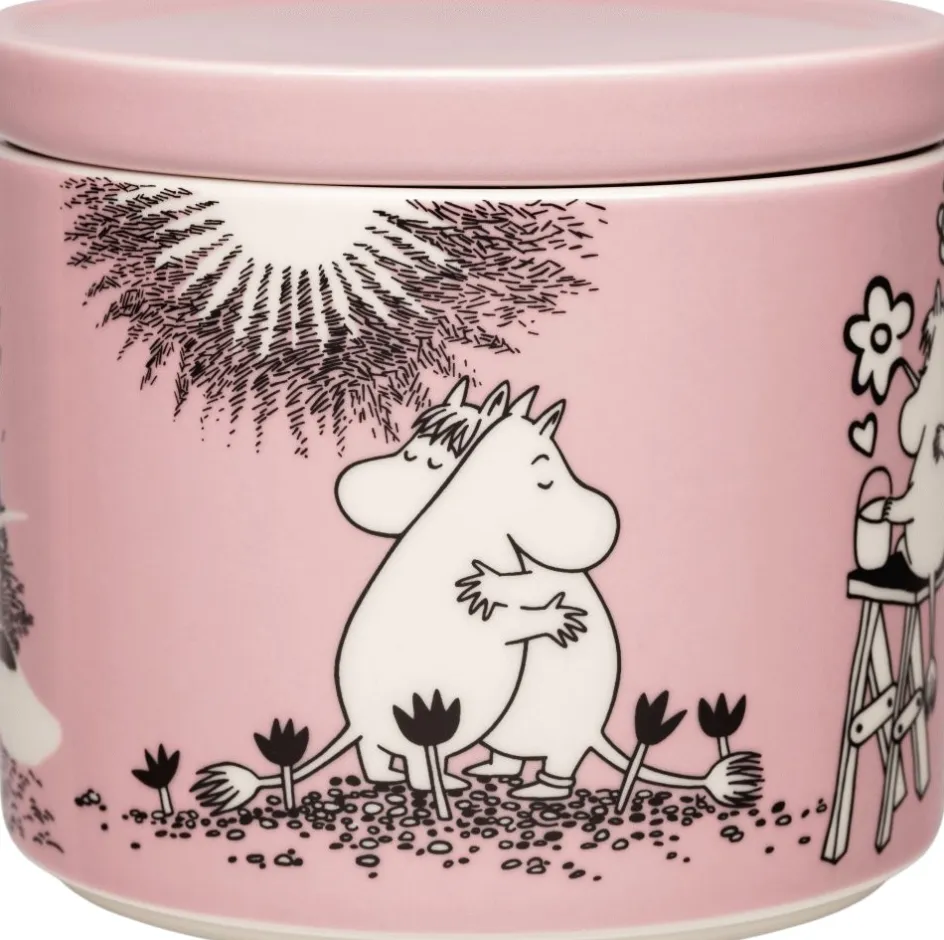 Sale Moomin Arabia Mumi 30 års Jubilæum Krukke 70 cl, Kærlighed