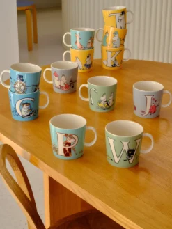 Clearance Moomin Arabia Mumi ABC Krus 40 cl, J