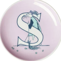 Børn Moomin Arabia Desserttallerkener|Børnetallerkener > Mumi ABC Minitallerken 10,5 cm,