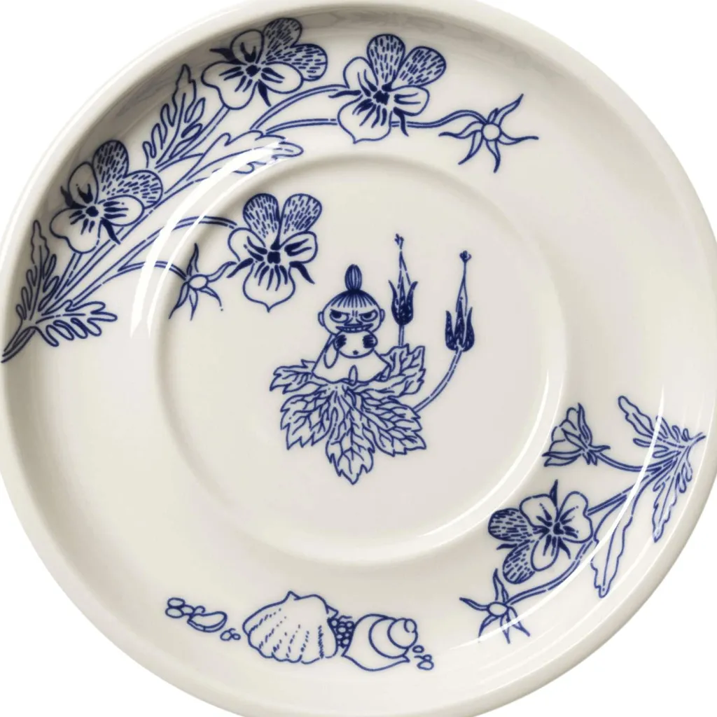Børn Moomin Arabia Børneglas Og Kopper|Børneglas Og Kopper > Mumi Haru Kop m. Underkop 30 cl, Blå