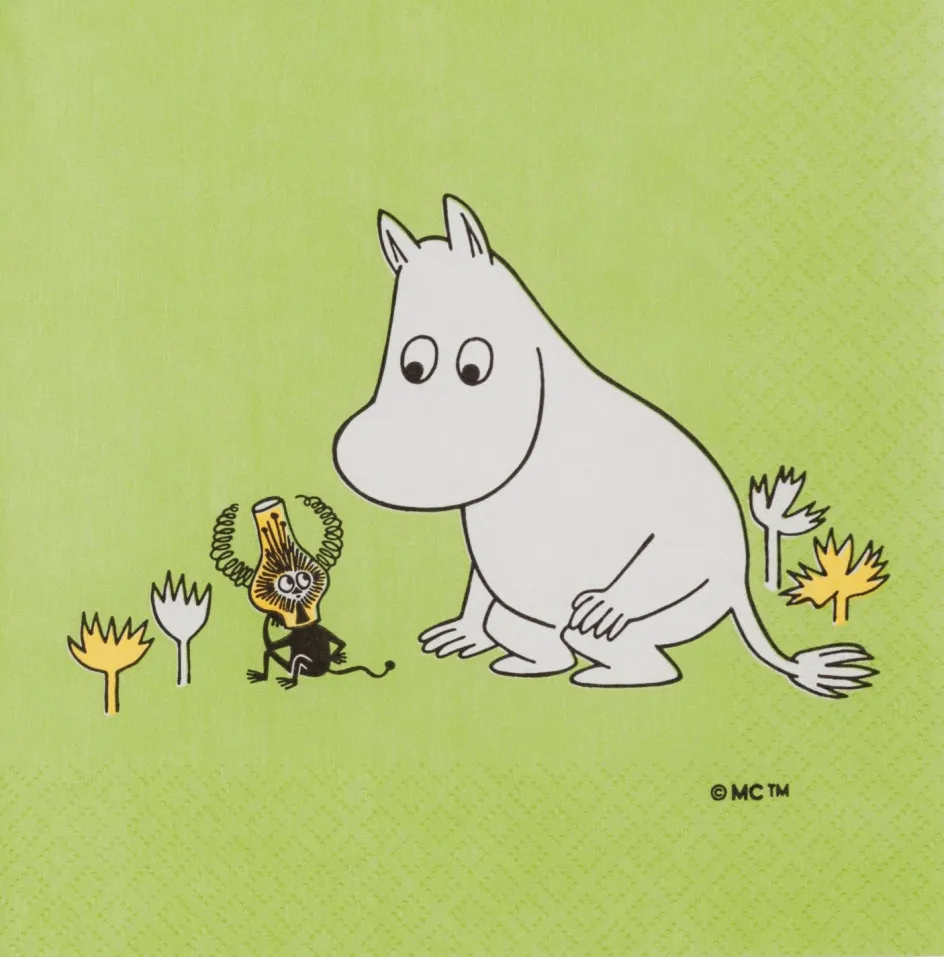 Sale Moomin Arabia Mumi Papirserviet 20 stk. 33x33 cm, Mumitrolden