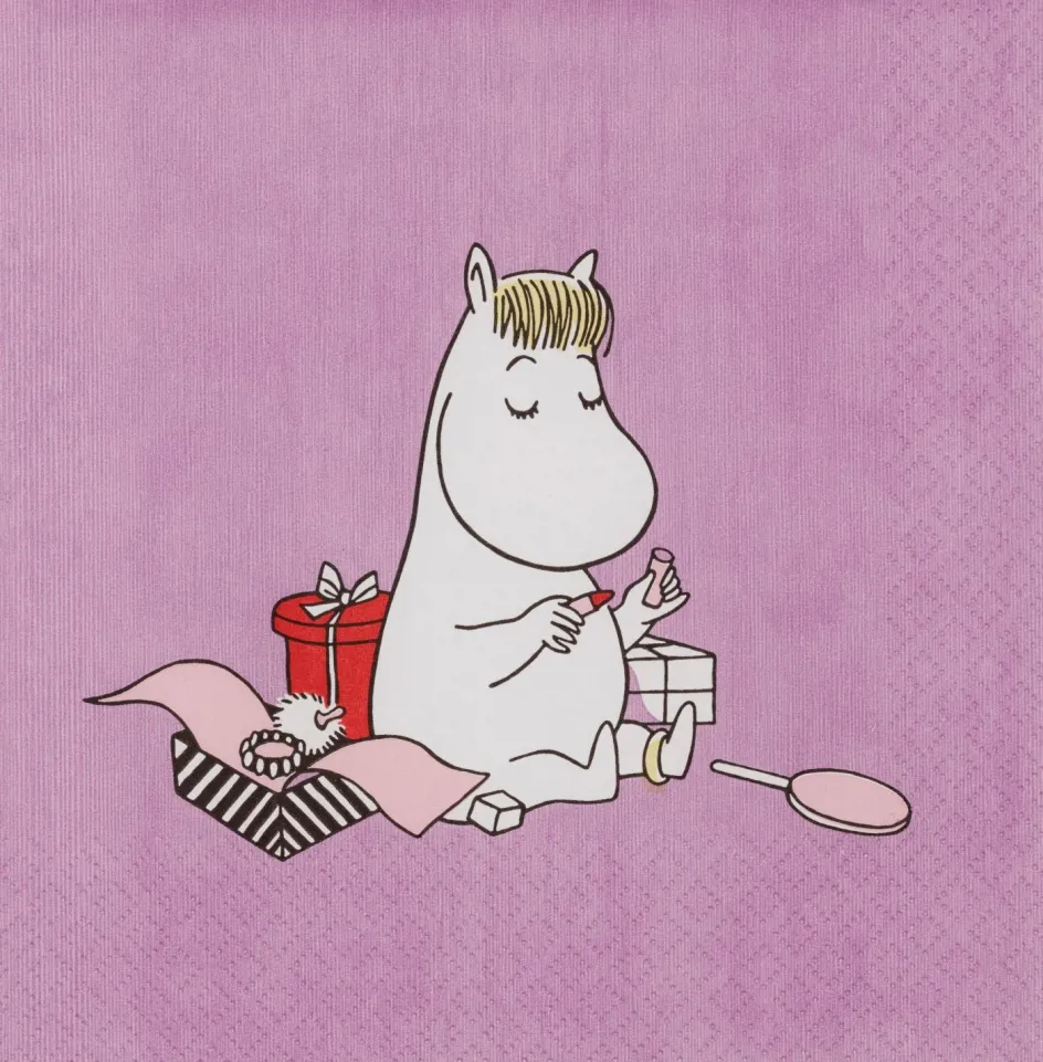Outlet Moomin Arabia Mumi Papirserviet 20 stk. 33x33 cm, Snorkfrøken