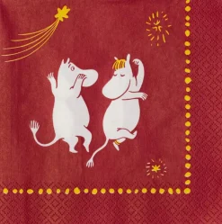 Best Moomin Arabia Mumi Servietter 33x33 cm, Festlige Øjeblikke