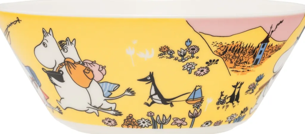 Børn Moomin Arabia Børneskåle > Mumi Skål Ø12 cm, Familietid