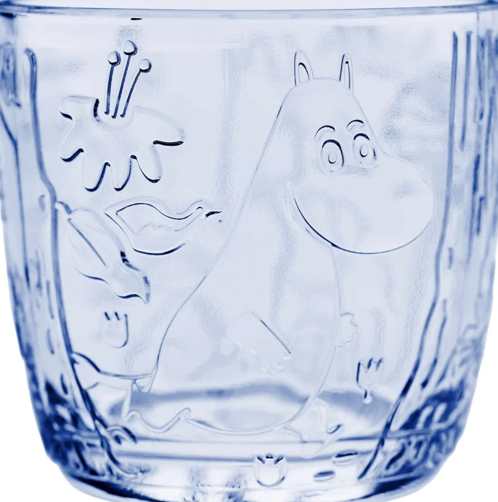Moomin Arabia Vandglas > Mumi Vandglas 2 stk. 28 cl, Blå