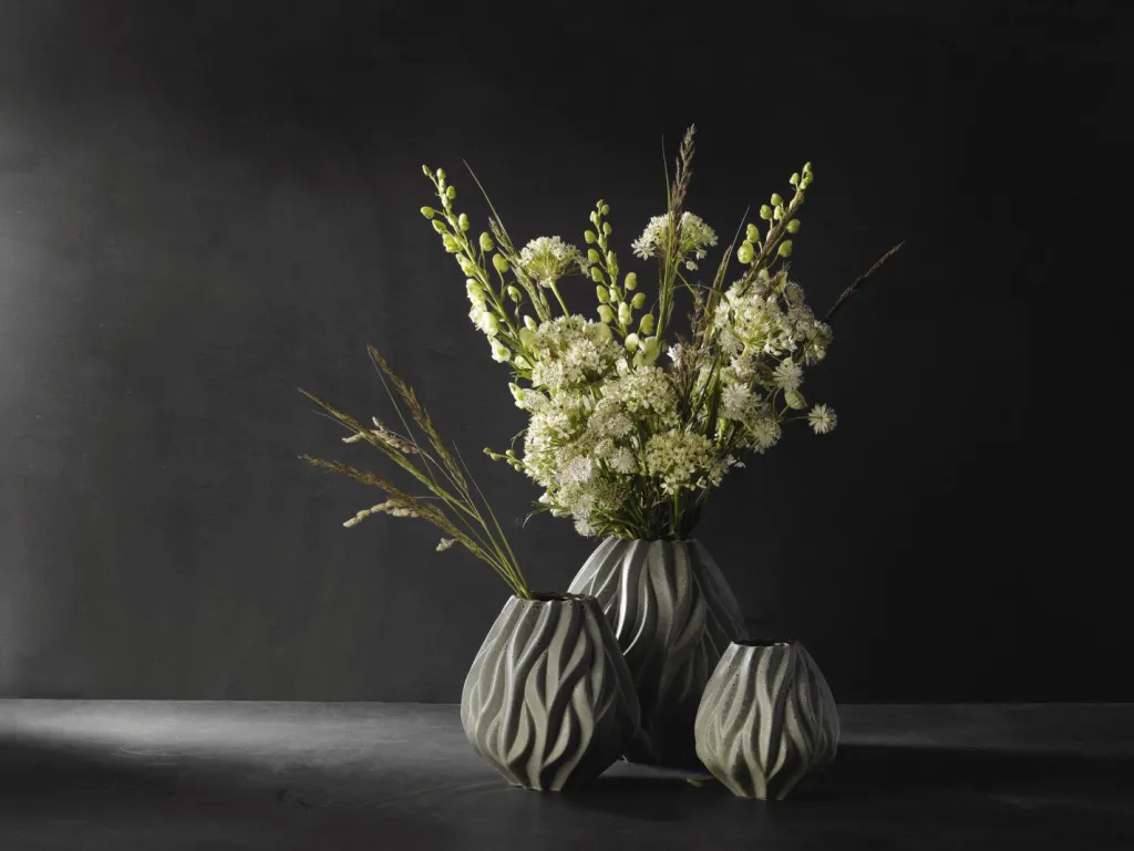 Sale Flame Vase H, Grå Stue|Vaser
