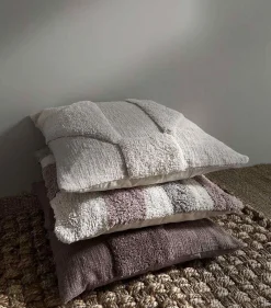 MOUD Home Flow Pudebetræk 50x50 cm, Beige/Grå/Brun